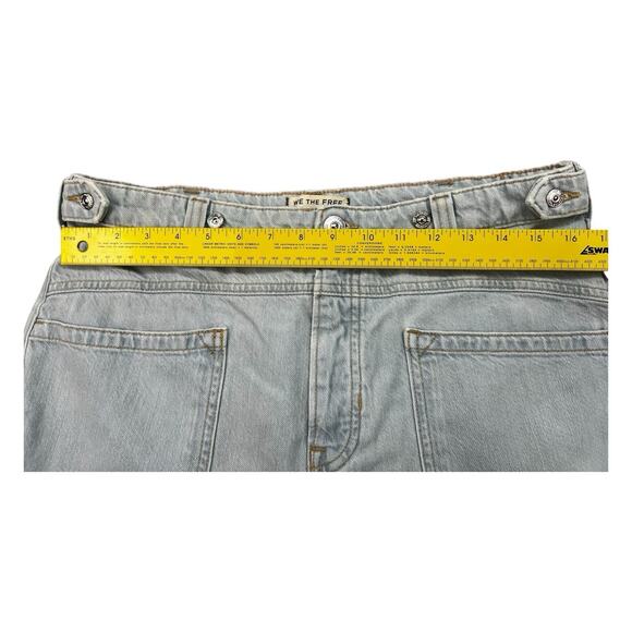 We The Free Palmer Cuffed Wide Leg In Daydream Blue New Size 30 - Picture 9 of 16
